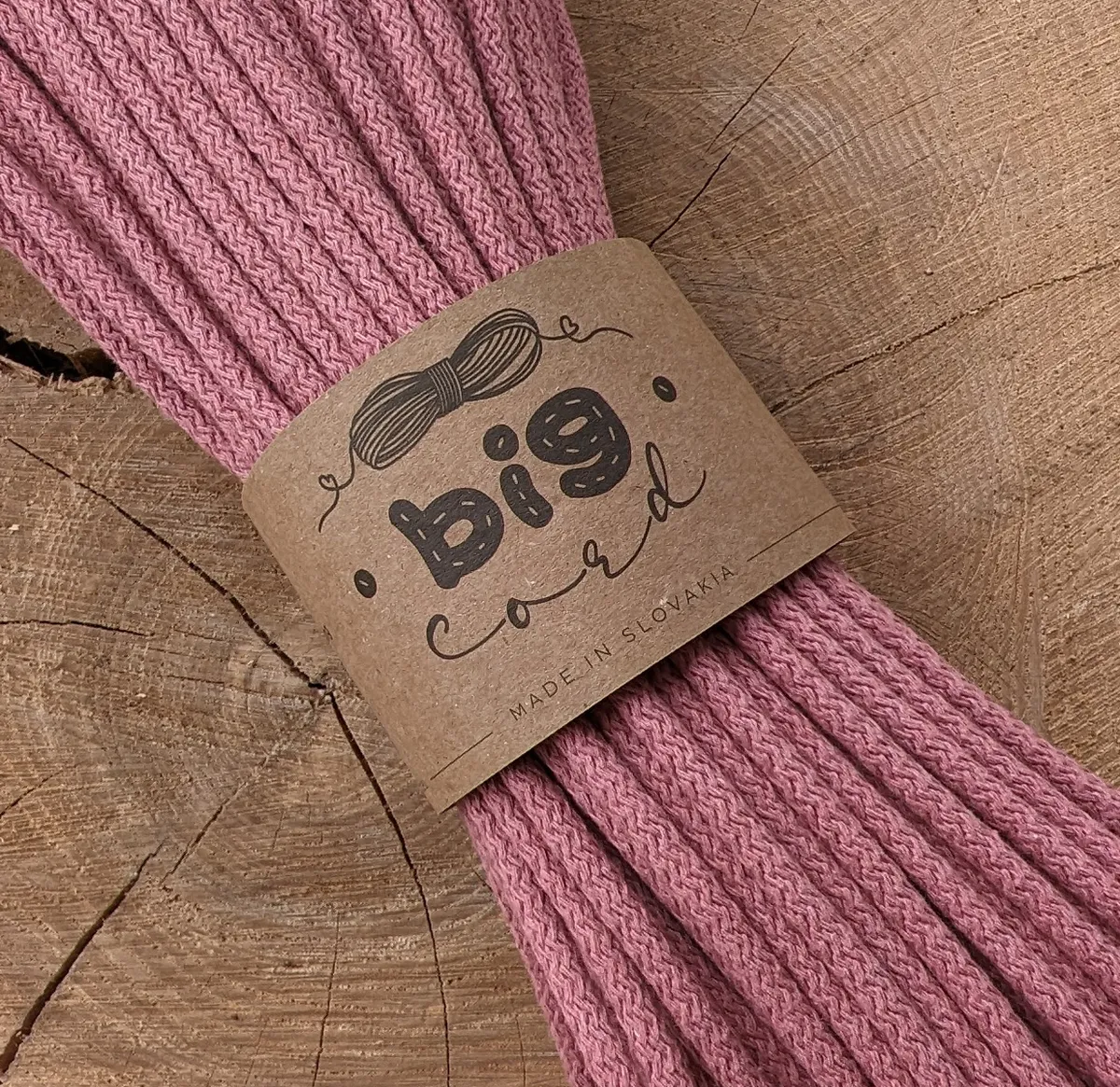 6mm cord for sewing (130) as Old Rose