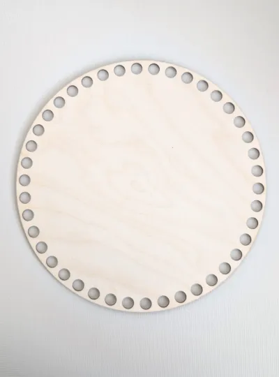 Wooden basket bases – round