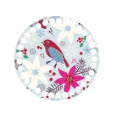 Wooden basket lid Ø15 cm – Robin