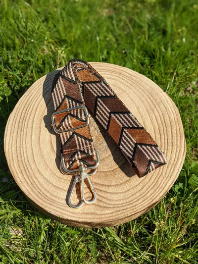 Textile handbag strap – pattern no. 7