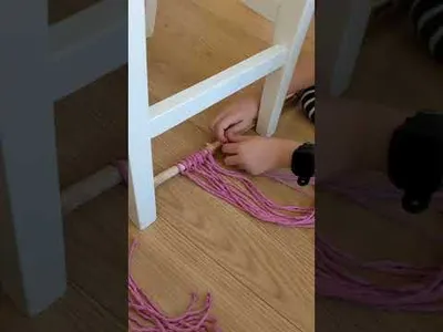 Macramé pre deti - podšálka srdiečko