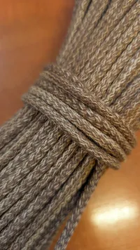 6mm Sewing Cord BIG CORD in Caramell with Chocolate (013)
