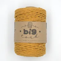Macramé cord 3PLY brushable in Mustard (109)