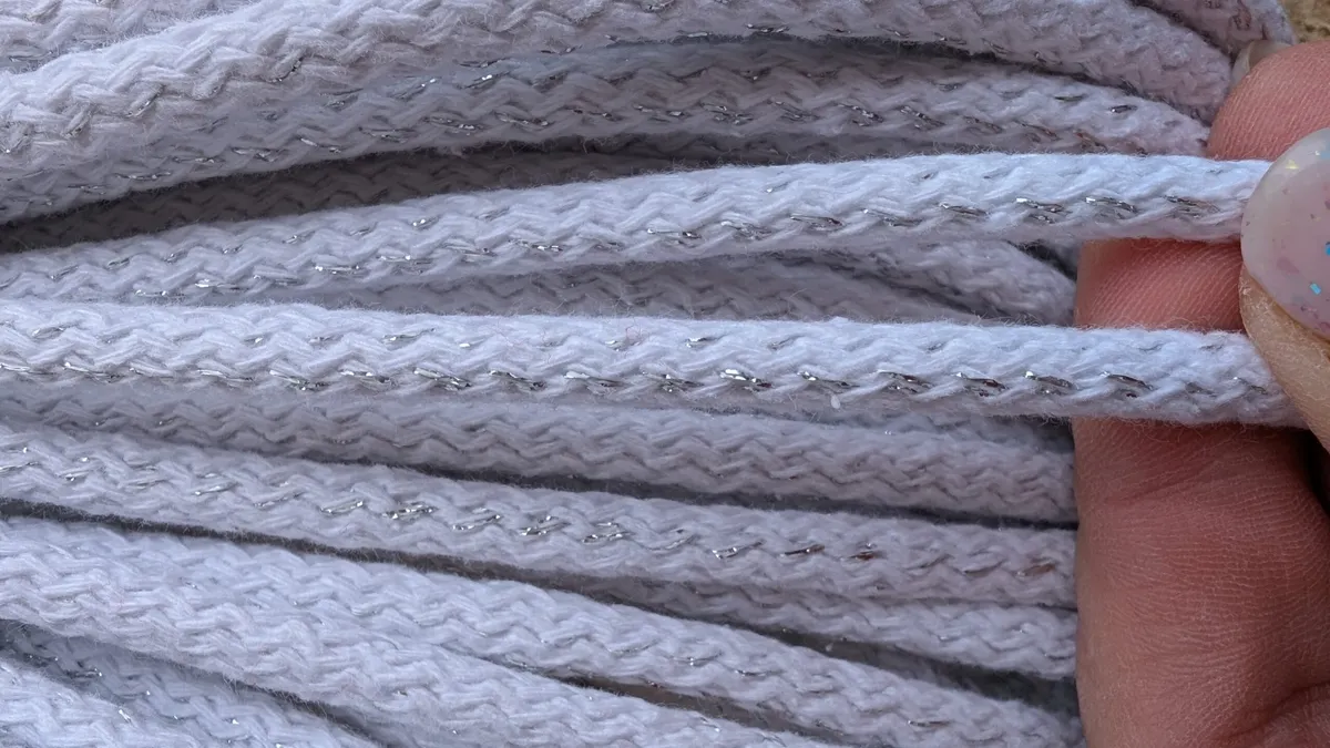 6mm cord for sewing (019) as Snowflake