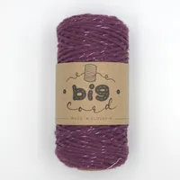 Macramé cord 1.5 mm in Pansy with Glitter (043)