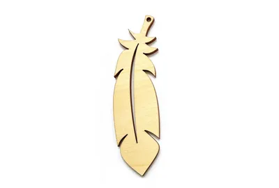 Wooden base for macramé feather – variant II