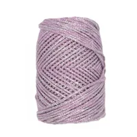 2mm Cord BIG CORD in Lilac with silver (301)