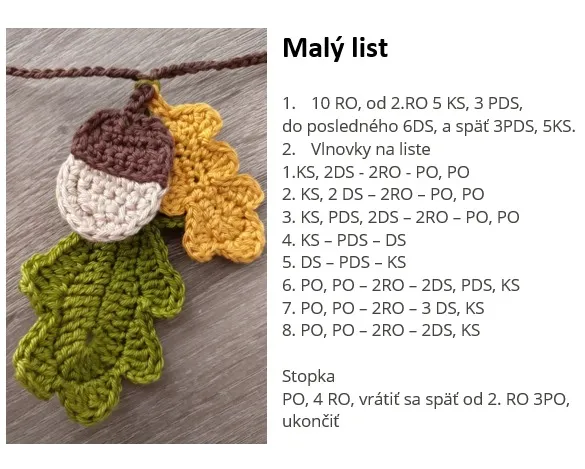 Autumn Decoration - Leaf for an Autumn Garland – 1