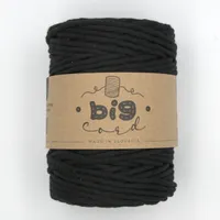 Macramé cord 5 mm in Charcoal (154)