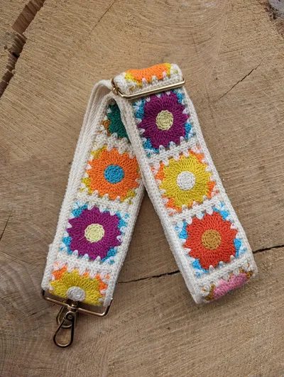 Textile handbag strap – pattern no. 4