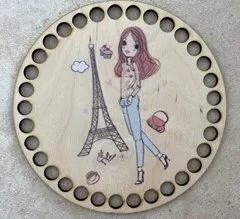 Wooden basket lid Ø15 cm – Emily in Paris
