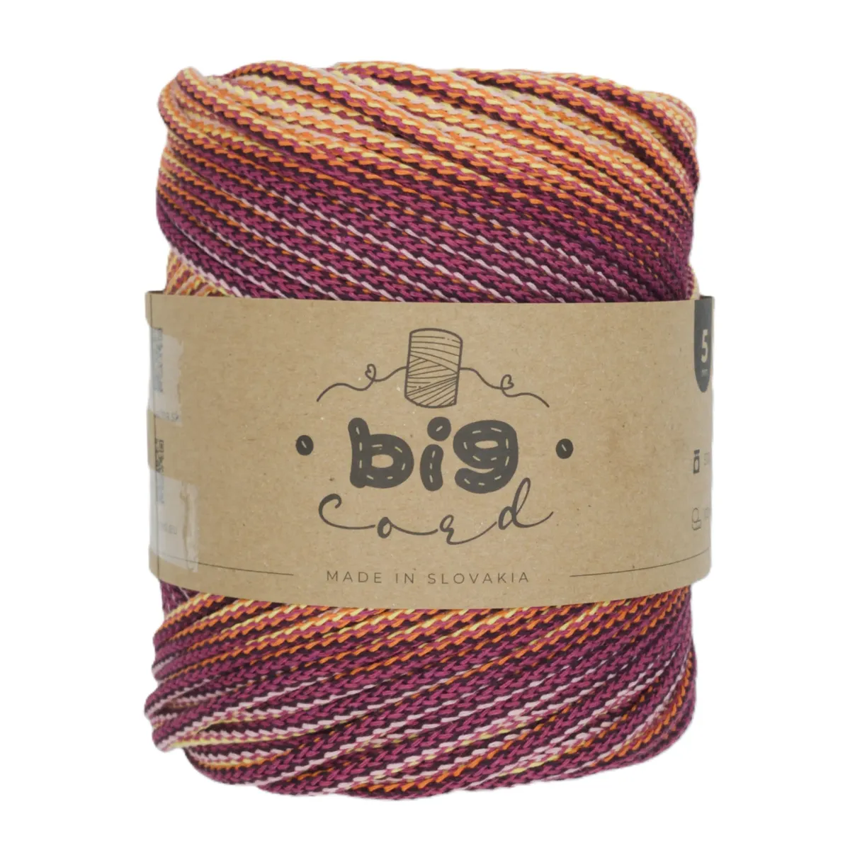 5mm Cord BIG CORD with Cotton Thread Core