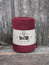 1,5mm špagát BIG CORD as Pivonka bordová