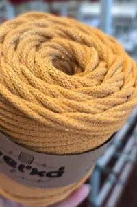 5mm špagát BIG CORD as Horčica so zlatom