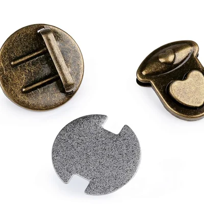 Sada zapínání na kabelku 30×32 mm srdce