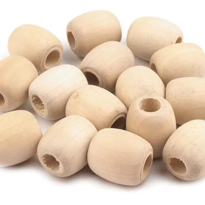 Drevené korálky nelakované 18x20mm