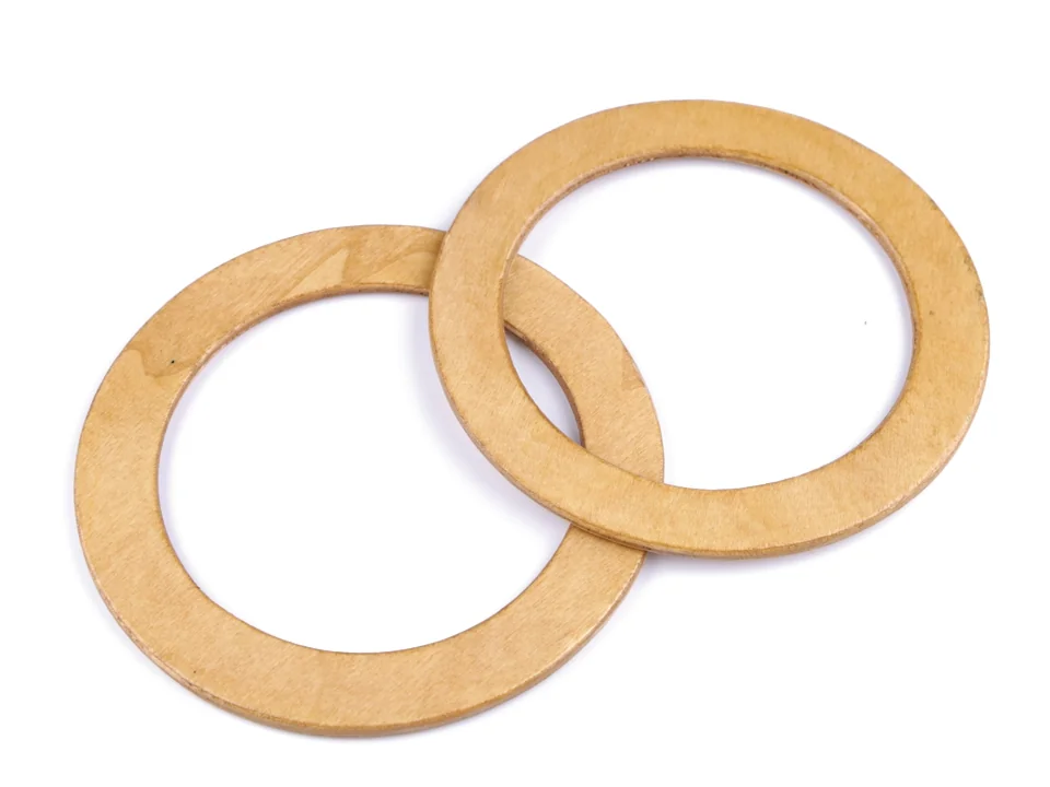 Drevené uchá na tašky Ø14 cm