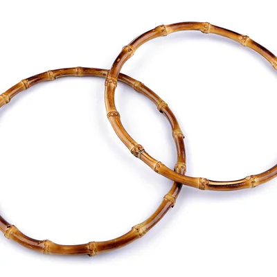 Bambusová ucha na tašky Ø20 cm BAMBUS TMAVÝ