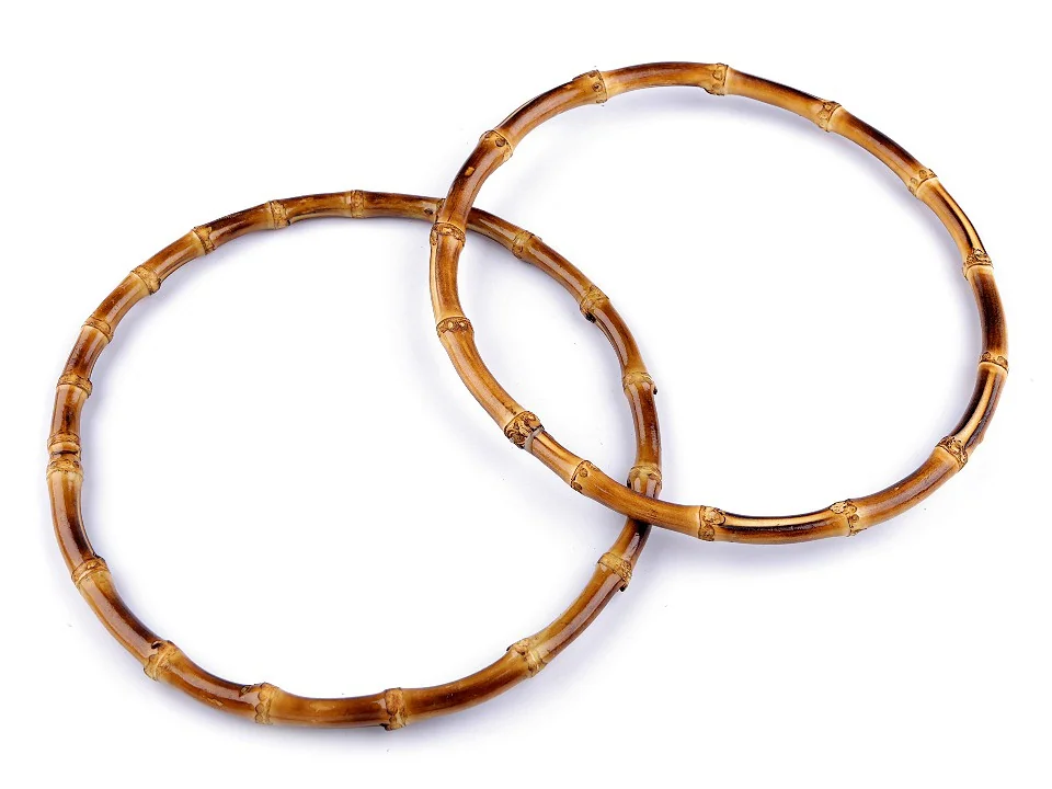 Bambusová ucha na tašky Ø20 cm BAMBUS TMAVÝ