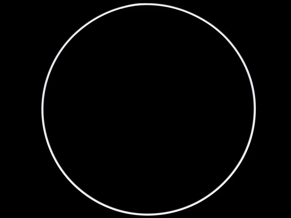 kruh pro lapač snů Ø25 cm – BIELY