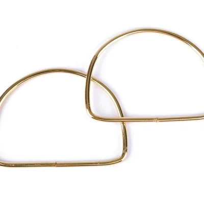 Kovové uchá na tašky 10,5×13 cm Ružové zlato