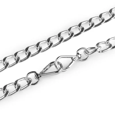 Retiazka na kabelky s karabínou dĺžka 125 cm – nikl