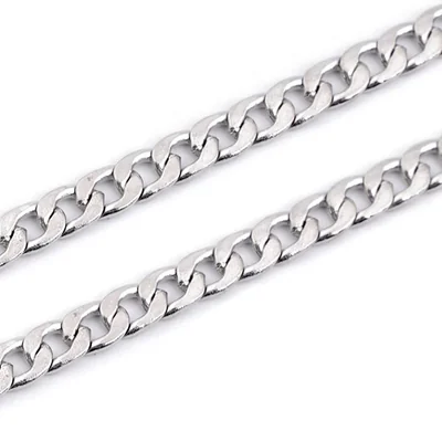 Retiazka na kabelky s karabinou dĺžka 120cm NIKL Plochá