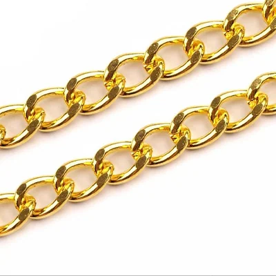 Retiazka na kabelky s karabinou dĺžka 120cm ZLATÁ