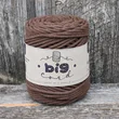 3mm braided cord as Chestnut
