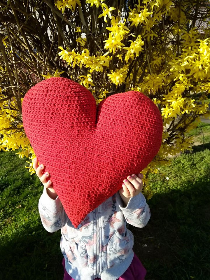 Návod na háčkované srdce