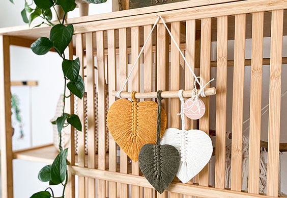 Návod na macramé list